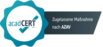 acadcert-siegel-azav-massnahme Team-Trainer